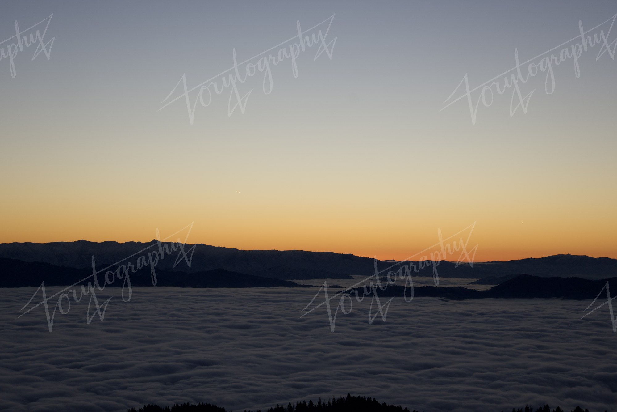 Cloud Inversion at Dusk · Nature
