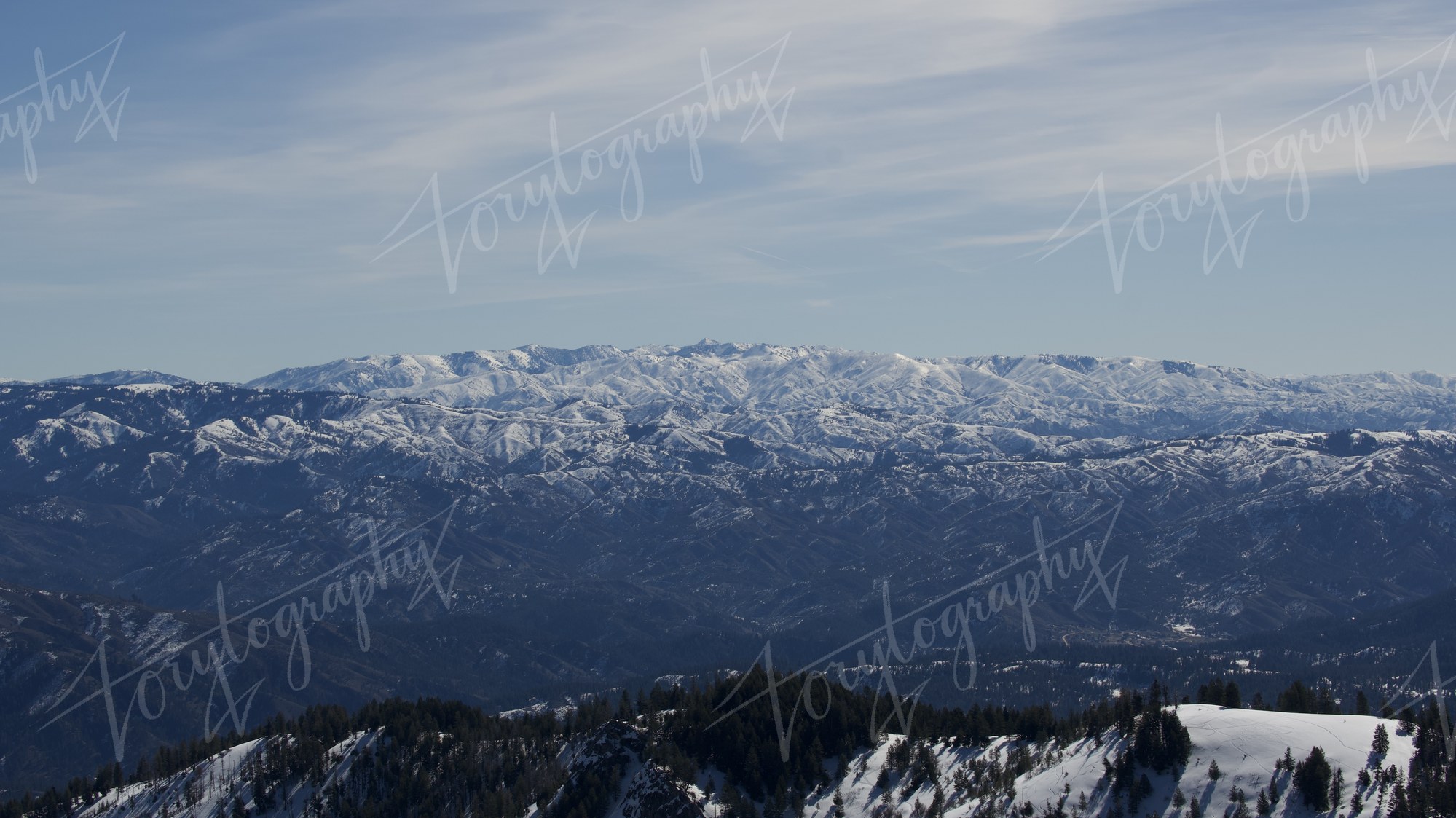 Snowy Mountain Range · Nature