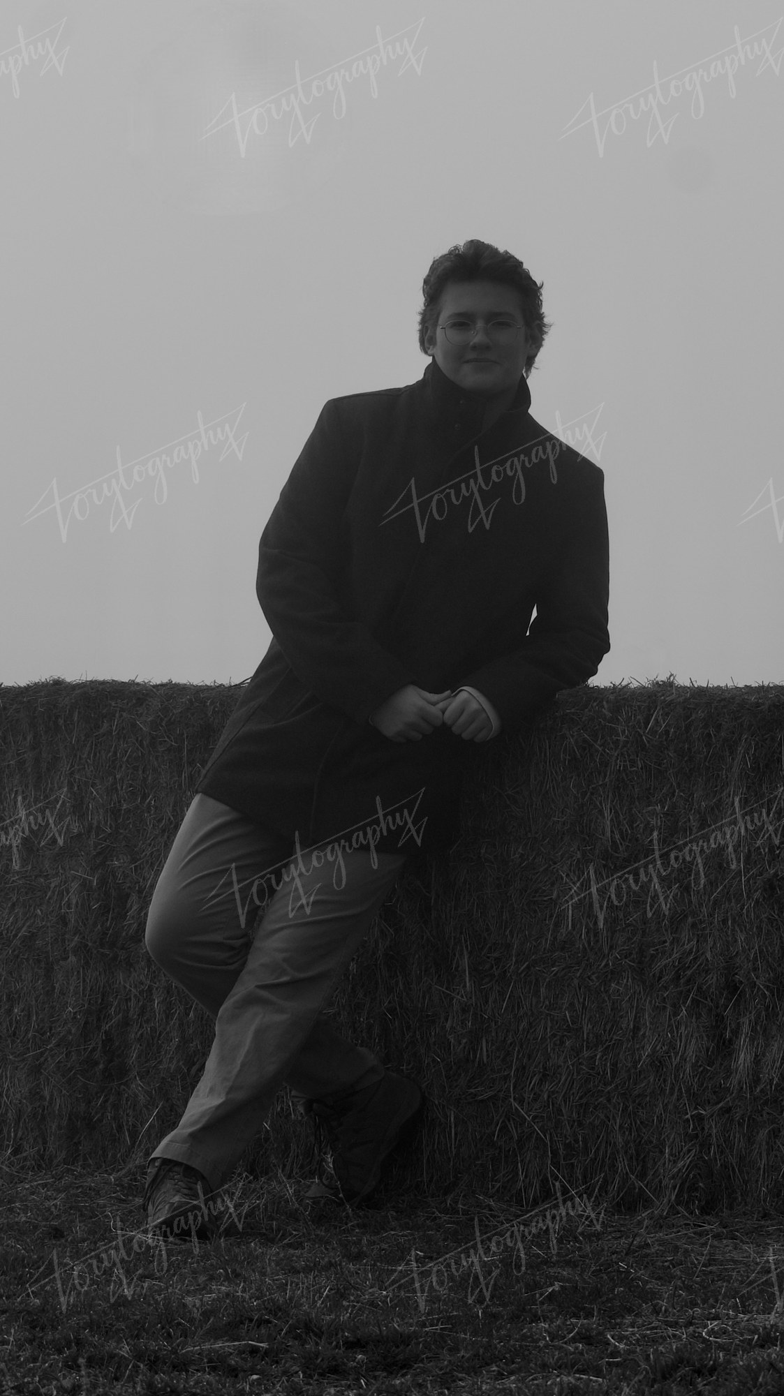 Hay Bale Portrait · Portrait
